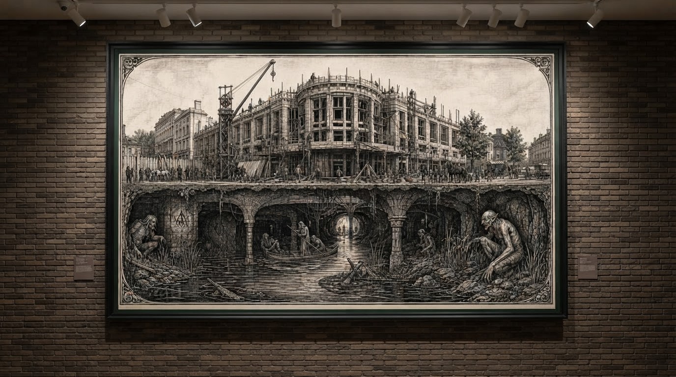 Le Palais des Beaux-Arts, bati sur le Coperbeek